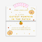 Joma Jewellery Cutest Pumpkin In The Patch bracelet on illustrated Jomees character card