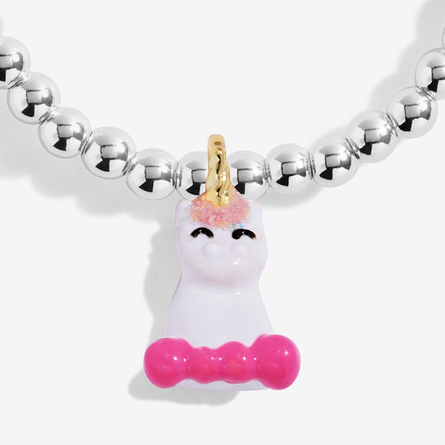 Joma Jomees Misty the Unicorn kids bracelet with colourful enamel unicorn charm