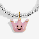 Colourful Tara enamel tiara charm on Joma Jewellery A Little Jomees kids bracelet