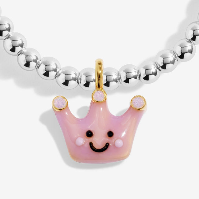 Colourful Tara enamel tiara charm on Joma Jewellery A Little Jomees kids bracelet