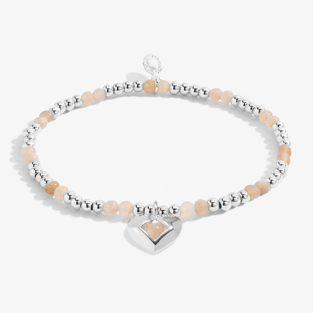 Joma Jewellery July sunstone birthstone silver-plated bracelet