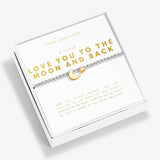 Joma Jewellery Love You To The Moon bracelet in boxed A Little gift packaging