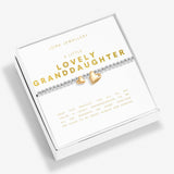 Joma Jewellery Lovely Granddaughter bracelet in buttercream Boxed A Little gift box