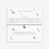 Joma Jewellery New Beginnings And Endless Possibilities bracelet presented on sentiment card