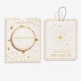 Joma Jewellery Protection affirmation card bracelet with gift packaging and affirmation card