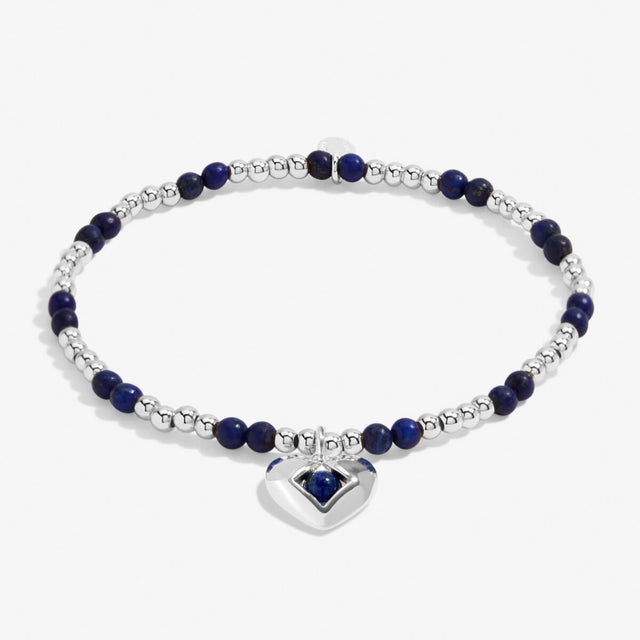 Joma Jewellery September lapis lazuli birthstone silver-plated bracelet