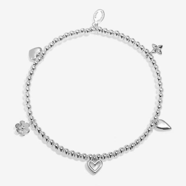 Silver-plated beaded charm bracelet With Love from Joma Jewellery Life’s A Charm collection