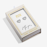 Joma Jewellery With Love silver heart earrings in gift box