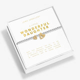 Joma Jewellery Wonderful Daughter bracelet in buttercream gift box