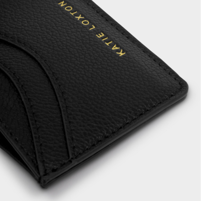Katie Loxton Alba card holder black with curved silhouette