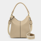 Katie Loxton Hallie Satchel Bag in Light Taupe vegan leather handbag