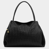 Katie Loxton Nova Hand Woven Large Shoulder Bag in Black