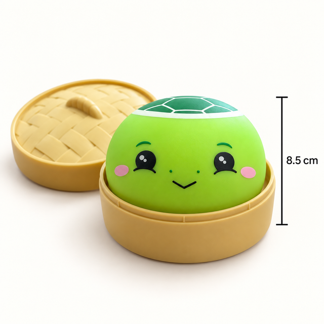 Kawaii Kutie dumpling squishy toy 8.5cm size guide