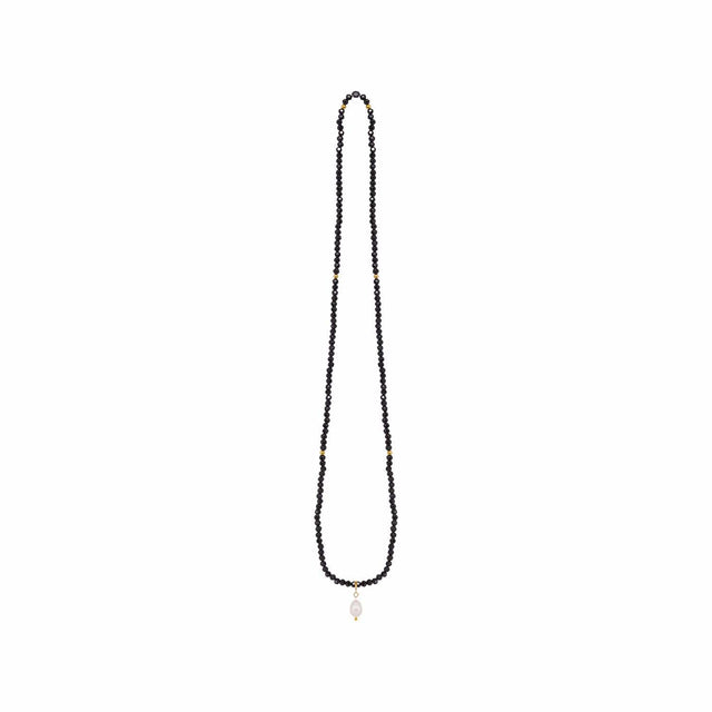 Obsidian Dream crystal jewellery wrap necklace as part of the Kiki Collection.