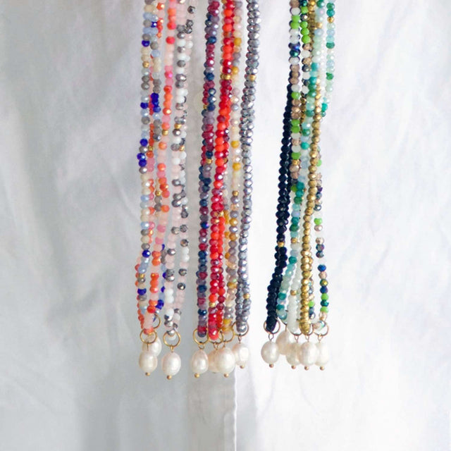 Silver Mist crystal jewellery wrap as part of the Kiki Collection.