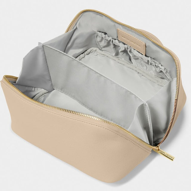 Katie Loxton Medium Make Up Bag - Light Taupe