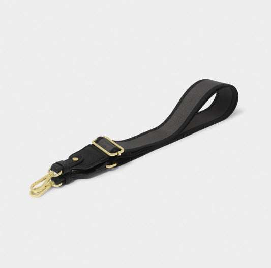 Katie Loxton Canvas Bag Strap - Black Stripe