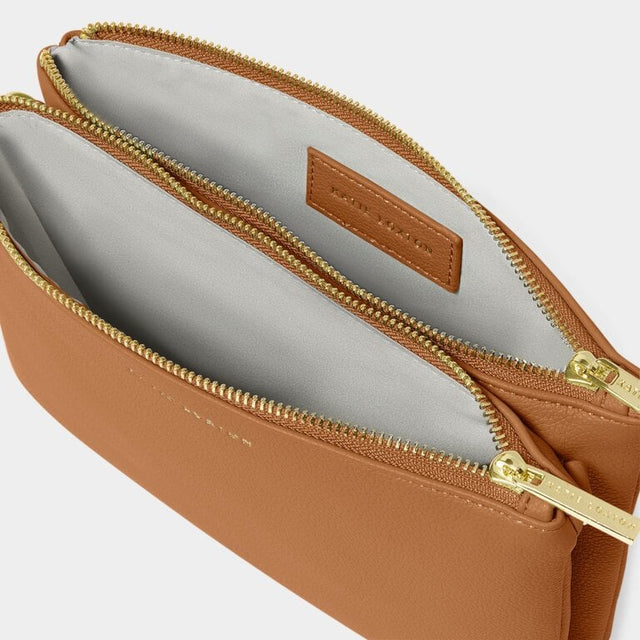 Katie Loxton Duo Pouch - Cognac