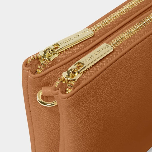 Katie Loxton Duo Pouch - Cognac