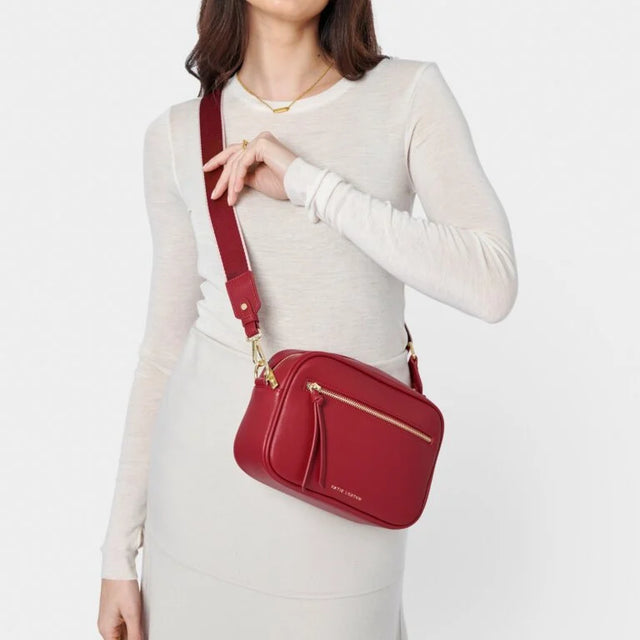 Katie Loxton Hallie Crossbody Bag - Garnet Red