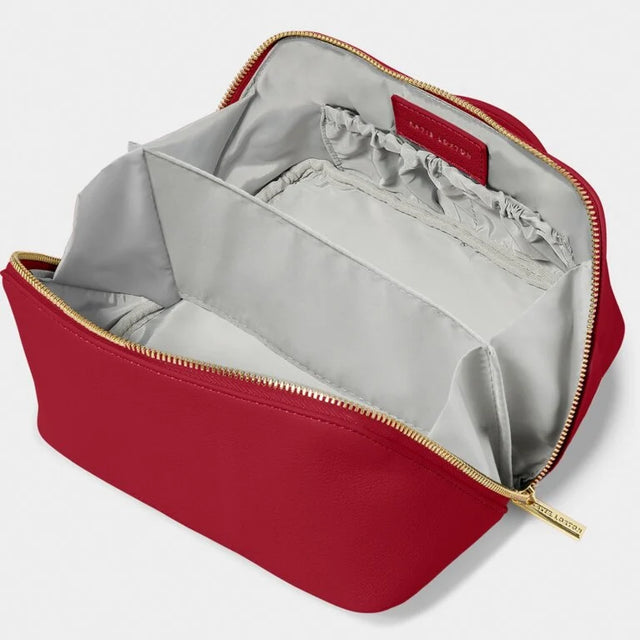 Katie Loxton Medium Make Up Bag - Garnet Red