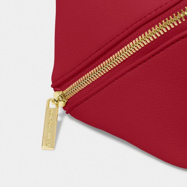 Katie Loxton Medium Make Up Bag - Garnet Red