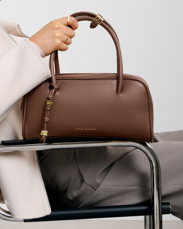 Katie Loxton Hadley Bowling Bag in Dark Chocolate