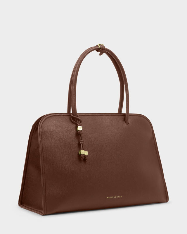 Katie Loxton Hadley Shoulder Tote Bag - Dark Chocolate