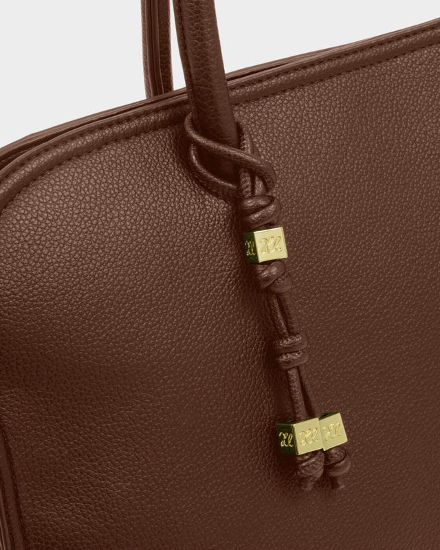 Katie Loxton Hadley Shoulder Tote Bag - Dark Chocolate