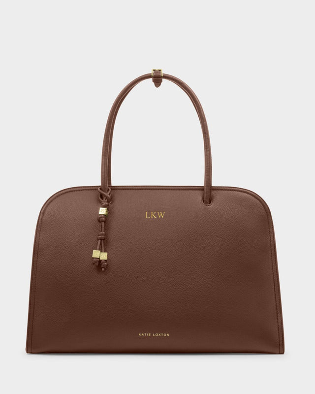 Katie Loxton Hadley Shoulder Tote Bag - Dark Chocolate
