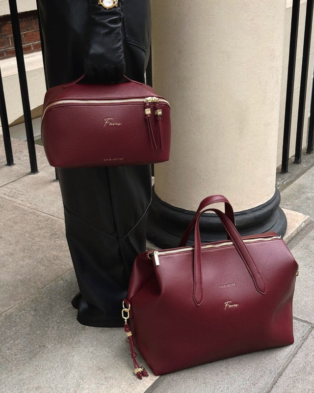 Katie Loxton Milan Cabin Bag - Cherry