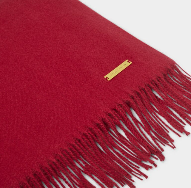 Katie Loxton Blanket Scarf - Garnet Red