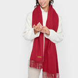 Katie Loxton Blanket Scarf - Garnet Red