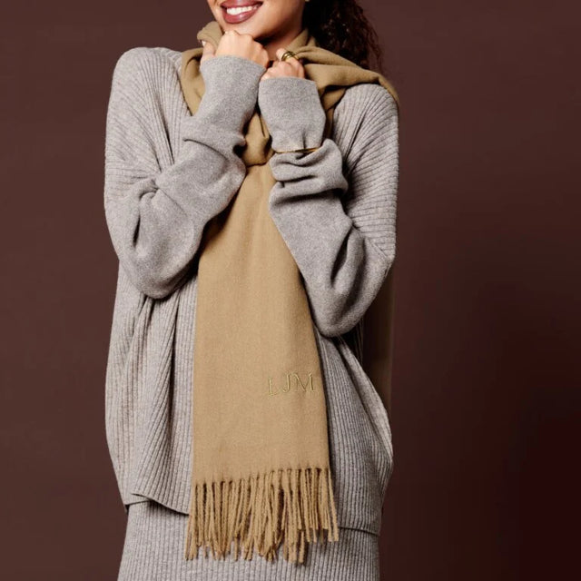 Katie Loxton Blanket Scarf - Camel