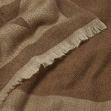 Katie Loxton Star Printed Blanket Scarf - Chocolate & Soft Tan