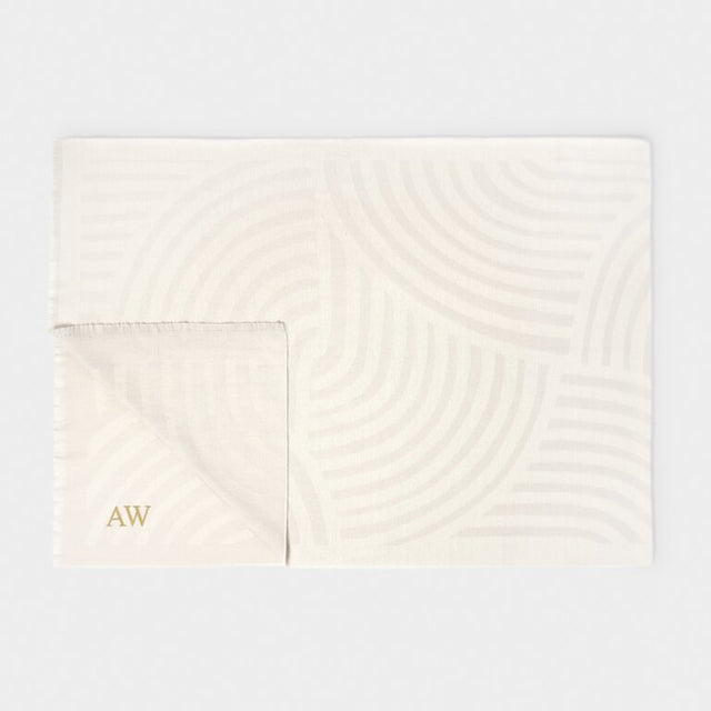 Katie Loxton Modern Arch Blanket Scarf - Grey & Off White