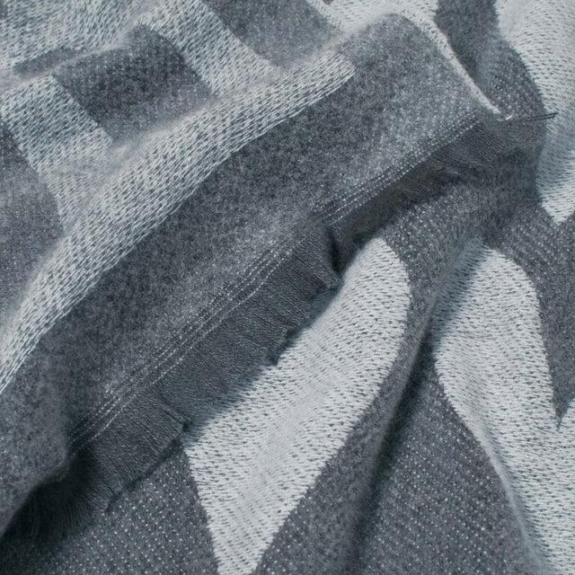 Katie Loxton Heart Blanket Scarf - Charcoal & White