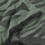 Katie Loxton Tiger Print Blanket Scarf - Khaki & Black