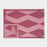 Katie Loxton Diamond Blanket Scarf - Pink & Garnet Red