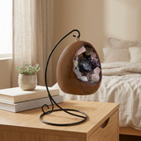 Dinosaur egg lamp mixed minerals USB bedside table lamp with ambient lighting 