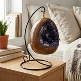 Dinosaur egg lamp purple fluorite USB bedside table lamp with ambient lighting 