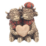 Lesser & Pavey - Highland Cow Hughie Heart Tartan