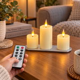 Cello Living Flame mixed votive LED candles operated with remote control
