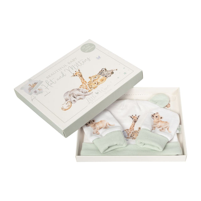Wrendale Designs Little Savannah Hat & Mittens Set