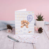 Wrendale Designs Bouncing Boy - It's a Boy Card