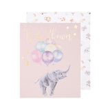 Wrendale Designs Up and Away - Baby Shower Card