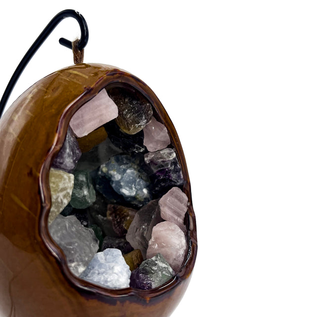 Dinosaur egg lamp mixed minerals ambient lighting for gaming room and cute room decor 