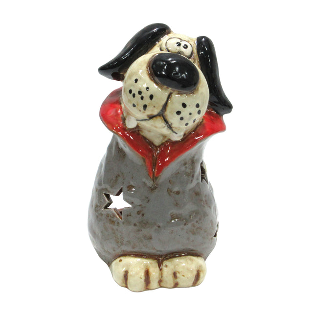 Moonpaw glow tealight holder gothic home decor mystical dog