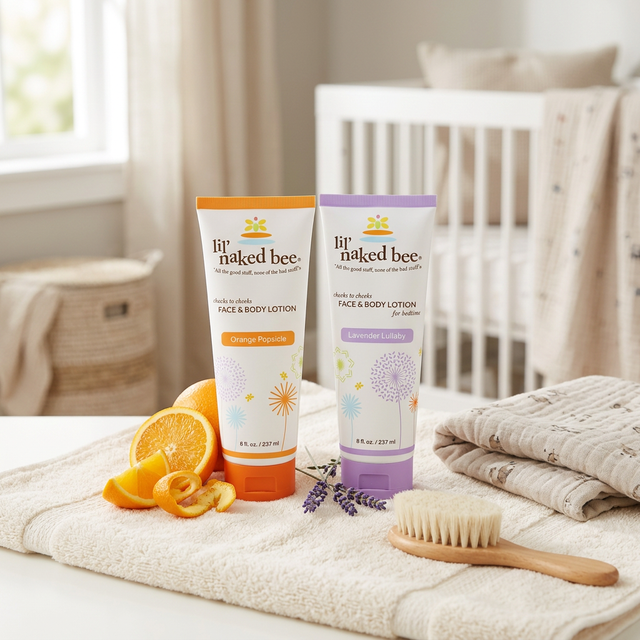 Kids body lotion for sensitive skin with natural ingredients