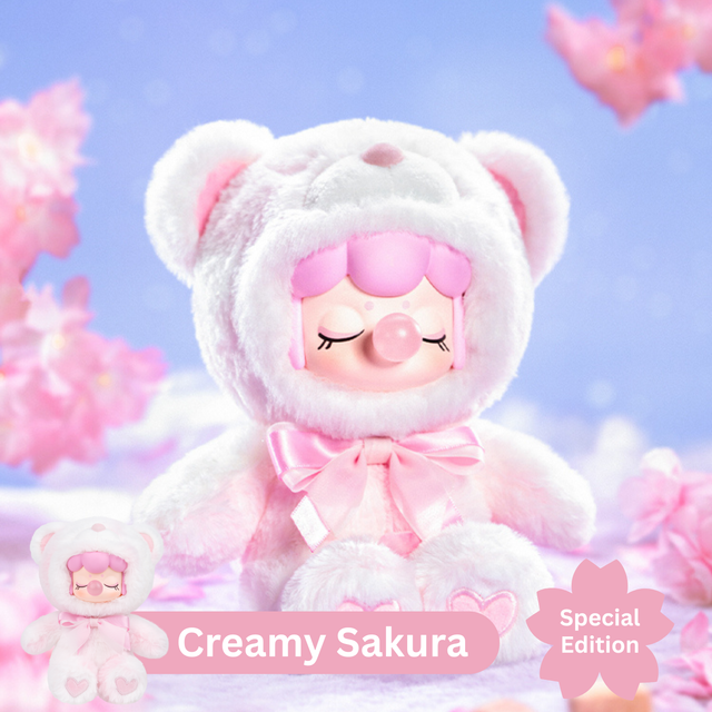 Nanci Cutie Bears hidden rare plush collectible: Creamy Sakura